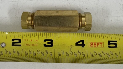 Parker Union: Brass, Compression x Compression, For 3/8 in x 3/8 in Tube OD - Image 1 of 3
