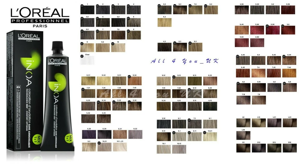 L'OREAL PROFESSIONAL Loreal Professional INOA 60 ml - 9 sehr hellblond