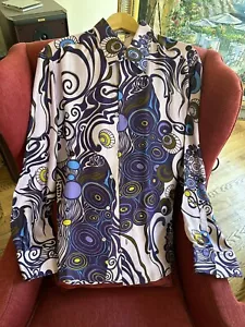 Gianni Versace Men’s Vintage Silk shirt LARGE Made In Italy EXCELLENT - Picture 1 of 7
