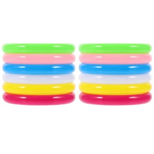 12 Pcs/set Diy Wristband Plastic Bangles Kids Girls Bracelet - Picture 1 of 12