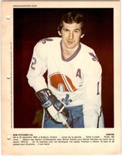 1978-79 Dimanche / Derniere Heure Photos Bob Fitchner #NNO Quebec Nordiques