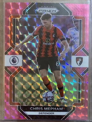 Chris Mepham 2022-23 Panini Prizm Premier League #216 Pink Mosaic Prizm - Image 1 of 2