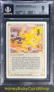 MTG 3rd Edition Revised 1994 Personal Incarnation BGS 9.0Q++ (Quad++) Old School - Picture 1 of 6