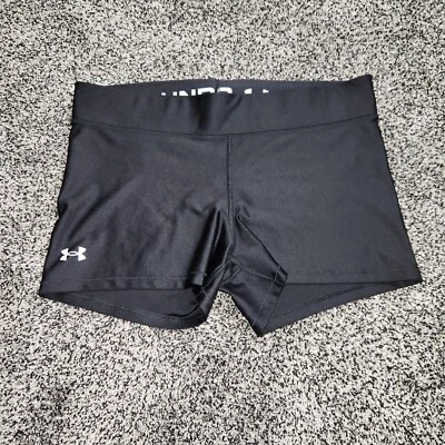 Under Armour Team Shortie Shorts Spandex Women's Sz Xl Black Workout, Volleyball - Image 1 of 4