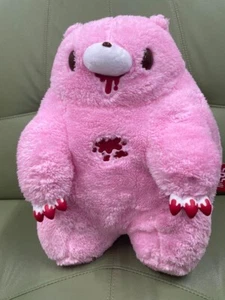Chax GP Gloomy The Naughty Grizzly Bear Plush Doll chubby shape Blood Pink Fat - Picture 1 of 2