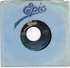 George Jones & Johnny Paycheck – When You're Ugly Like Us 1980 Epic Country VG+ - Picture 1 of 2