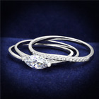 ladies ring set marquise wedding band sterling silver cz 1 carat 3pcs S208