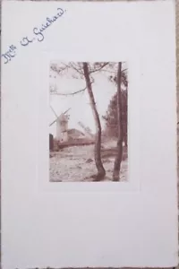 Menu Francese Scritto a Mano Anni 40 Scena Rurale Copertina, Macedoine de Legumes - Foto 1 di 2