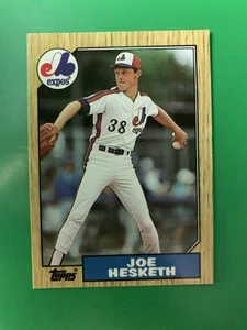 1987 Topps Tiffany Joe Hesketh UER Montreal Expos #189 - Picture 1 of 2