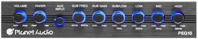 PEQ10 Car Equalizer - 4 Band, Pre-Amp, Half Din, Subwoofer Output with Adjust... - Image 1 of 4
