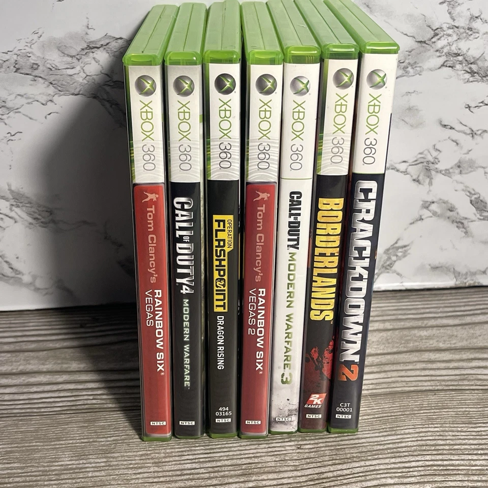 Lote de 7 juegos de disparos Xbox 360 FPS RPS Call of Duty Rainbow Six más Foto 1 de 4