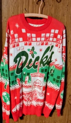 Dick's Hamburger's Fast Food Ugly Sweater Size XXL - Image 1 of 4