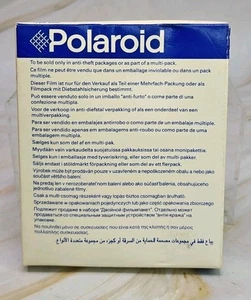Polaroid Type 600 Instant Film Vintage Unopened Pack Sealed Color NEW EXP 4/02 - Picture 1 of 3