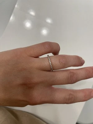 14k Rose Gold, Diamond Womens Band Ring Size 6.25 - Image 1 of 4