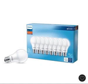 Philips 75W Equivalent LED Soft White Light Bulbs 1000 Lumens (8-Pack) - Picture 1 of 2