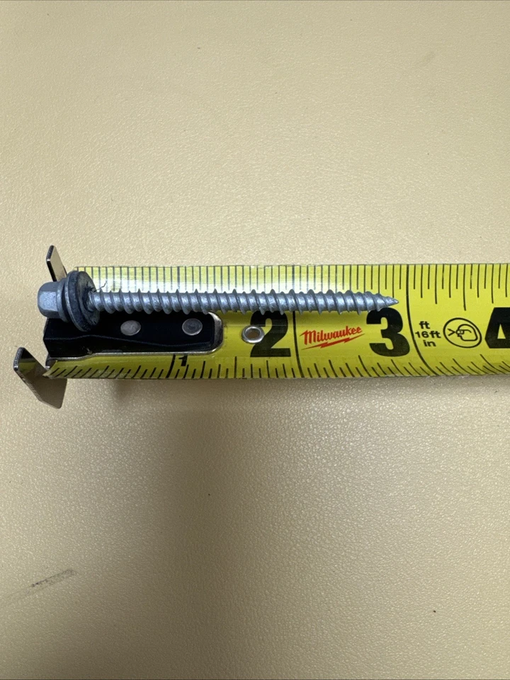 ATLAS #10 x 2-1/2 gris zinc. Metal a madera, tornillos para techos 2,5”. Pack de 2kg. Foto 1 de 3