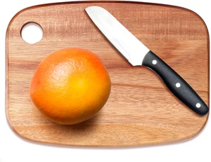 Small Acacia Wood Cutting Boards for Kitchen with Hanging Mini Wooden Cutting - Picture 1 of 12