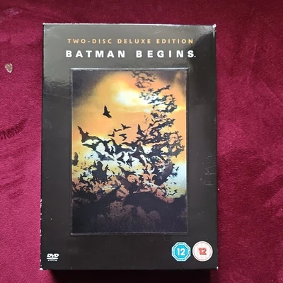 Batman Begins Two-Disc Deluxe Edition DVD with Hologram Cover and Comic - Image 1 of 4