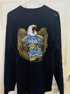 Ariat Herren Rebar Gr. MED Workman Chrome Moto Eagle Langarm T-Shirt schwarz NEU - Bild 1 von 6