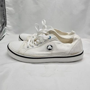 Crocs Mens Hover Lace Up Canvas Athletic Sneaker Shoes White Size 12M - Bild 1 von 9