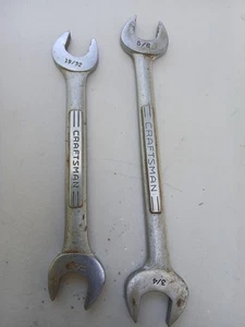 VTG Craftsman 19/32" x 11/16" & 5/8" x 3/4" Double Open End Wrench Fo USA -V- - Picture 1 of 3