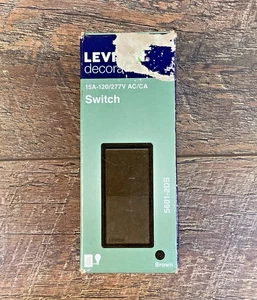 Leviton 5601-2DS Brown Cafe 15A 1-polig AC Leiseschalter - Bild 1 von 3