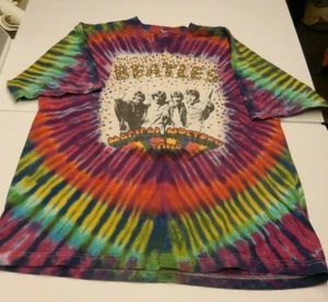 The Beatles Magical Mystery Tour Tie Dye T Shirt Size XL Double Sided Vintage - Picture 1 of 9