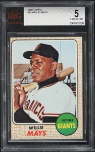 1968 Topps #50 Willie Mays BVG 5 - Picture 1 of 2