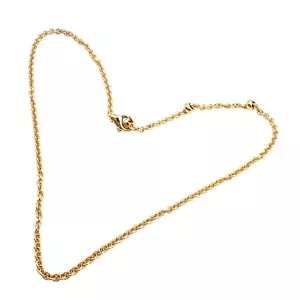 Authentic! Bvlgari Bulgari 18k Yellow Gold 19.5" Link Chain Necklace - Picture 1 of 9