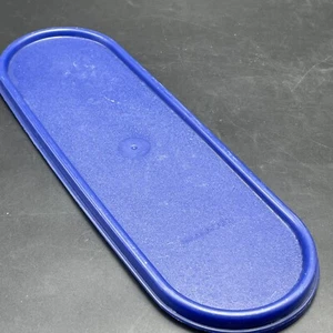 Tupperware Modular Mates Super Ovalverschluss Ersatzdeckel 2402 Saphirblau - Bild 1 von 8