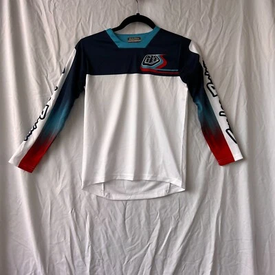 Camiseta deportiva Troy Lee Designs TLD JUVENIL Sprint Motocross Bicicleta Blanca Mediana MUESTRA Foto 1 de 3
