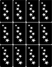 Stars Nail Art Vinyl Stencil Guide Sticker Manicure Hollow Template Stamping