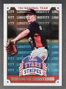 2015 USA Baseball Stars and Stripes Longevity #60 Kristofer Armstrong - NM-MT