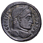 NEAR MS Spectacular CONSTANTINE I Follis Arelate VOT XX P Półksiężyc Rzymska moneta