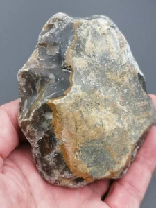 Lower Paleolithic Pebble Culture Beautiful Handaxe Chopper northern France - Picture 1 of 17