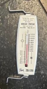Pontiac Werbung Thermometer Vintage 1950er Niagarafälle New York NEU mit Box schneller Versand - Bild 1 von 4