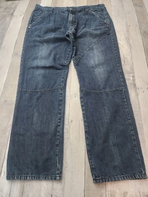 Pantalones de mezclilla negros desteñidos desgastados Marc Ecko para hombre 38x31 (*32). Foto 1 de 4