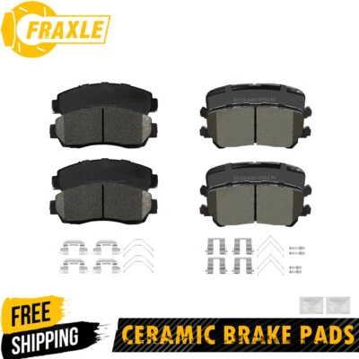 Pastillas de freno delanteras traseras de cerámica con kits de hardware para Honda Passport 2019 2020-2022 Foto 1 de 4