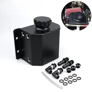 1L Auto Ausgleichsbehälter Kühlmittelbehälter Wasserbehälter W/ Kappe Universal - Picture 1 of 11
