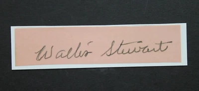 Lefty Stewart (d.1974) Indians Tigers Browns Senators Autograph Signed 3" Cut - Image 1 of 4