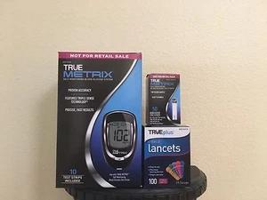 TRUE Metrix Glucose Test Strips 50CT+ FREE Meter Kit System,100 Lancets- FAST!! - Picture 1 of 1