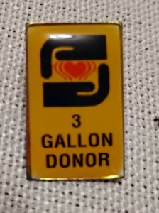 RED CROSS THREE Gallon Blood Donor Lapel Pin NICE COLLECTABLE OR GIFT!!! - Picture 1 of 1