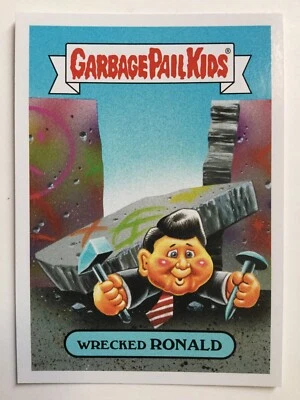 Garbage Pail Kids Topps 2018 Sticker We Hate The ‘80s History Wrecked Ronald 1b - Image 1 of 2
