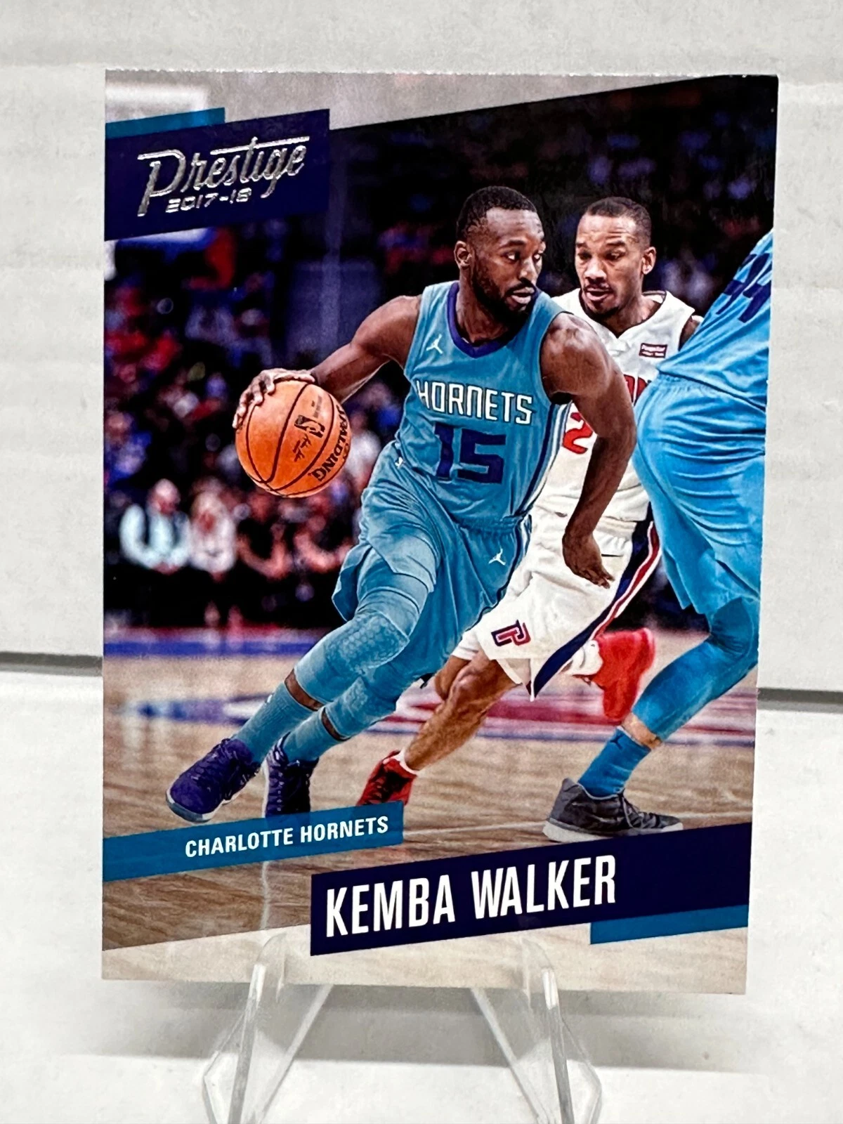 2017-18 Panini Prestige Basketball Card #46 Kemba Walker Charlotte Hornets