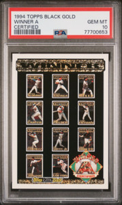 1994 Topps Ken Griffey Jr. Black Gold Winner A - PSA 10 Gem Mint (Pop 5)