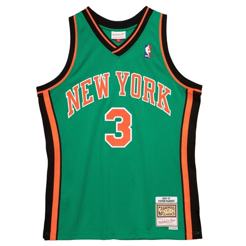 Mitchell & Ness NBA Swingman Jersey Knicks 2006 Stephon Marbury Green *NEW* Cover
