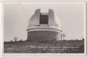 Postal RPPC del observatorio espacial más grande del mundo Palomar Mountain California - Imagen 1 de 2
