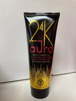 Power Tan 24K Aura Super Carrot Oil Bronzing Sunbed Tanning Accelerator 250ml