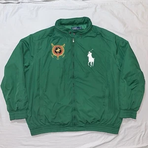 Polo Ralph Lauren St Moritz Equestrian Big Pony Jacke Gr. 3XB grün mit Kapuze - Bild 1 von 15