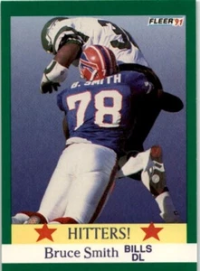 1991 Fleer #396 Bruce Smith HIT BILLS - Picture 1 of 2